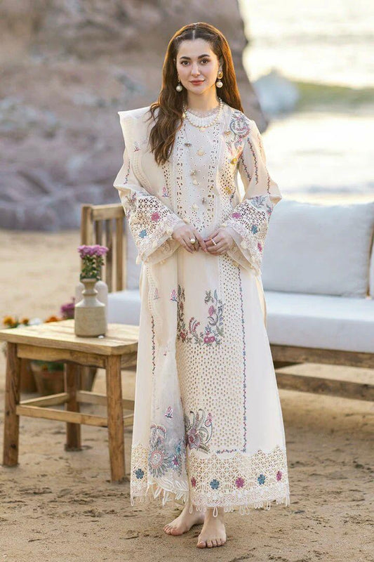 3 PC UNSTITCHED EMBROIDERED SUIT